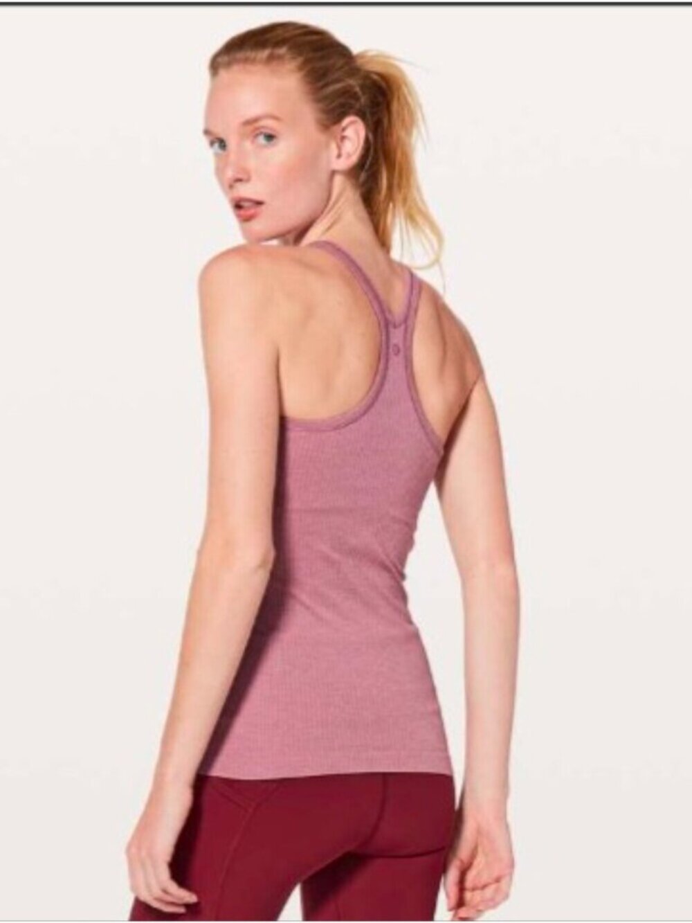 Lululemon  ebb to street tank Moss Rose Workout top